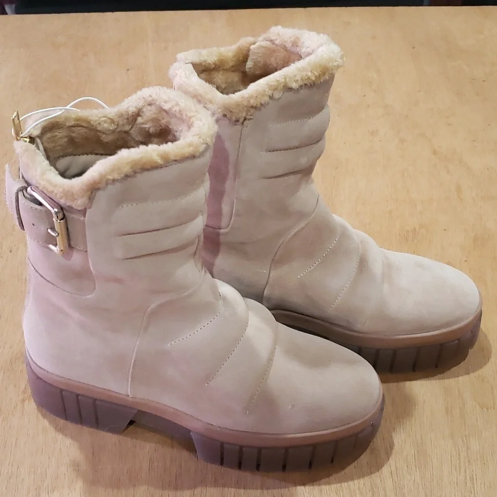 Free People Fable Faux Fur lined Boot nwot